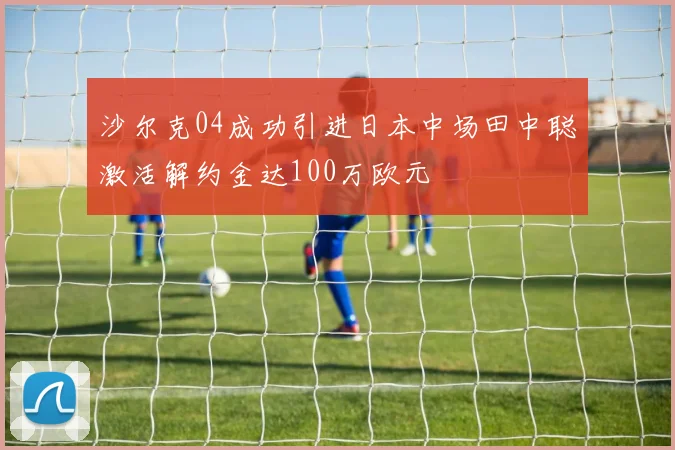 沙尔克04成功引进日本中场田中聪激活解约金达100万欧元